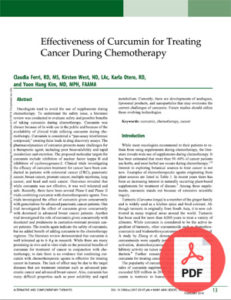 Treating Cancer with Curcumin