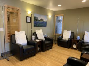 IV therapy room at Parcell Clinic
