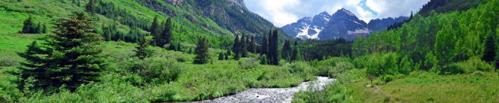 Mountain and stream
