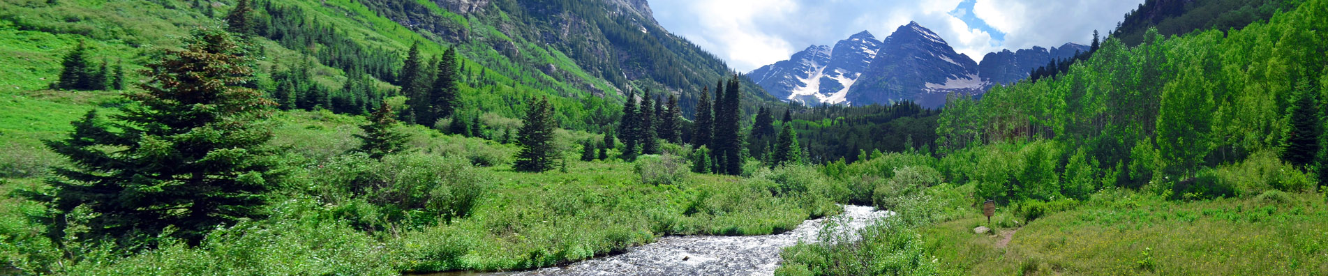 Mountain and stream