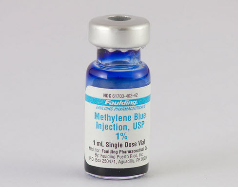 methylene blue vial for injection